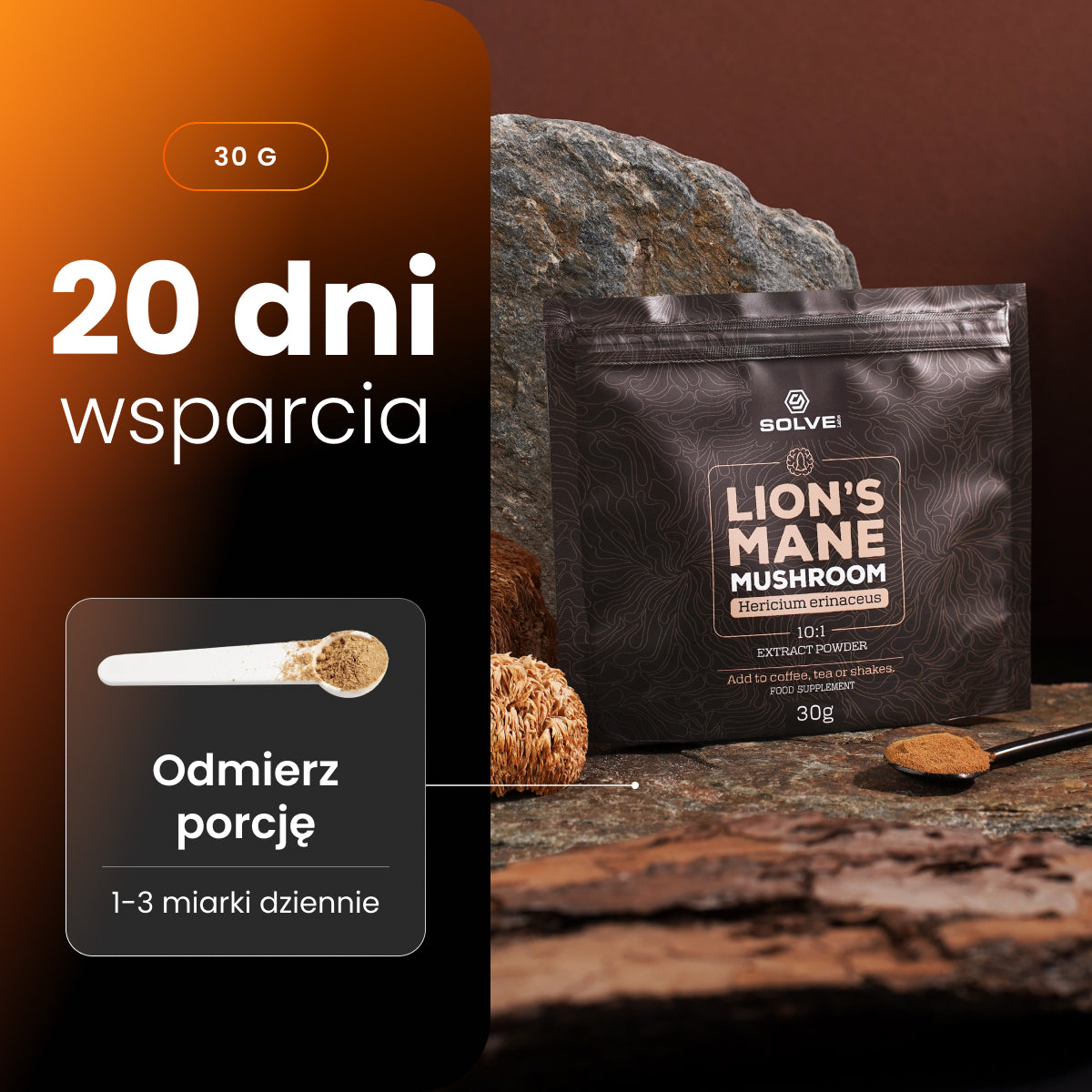 Soplówka Jeżowata (Lion's Mane) – Ekstrakt DER 10:1 | Proszek – zdjęcie 6