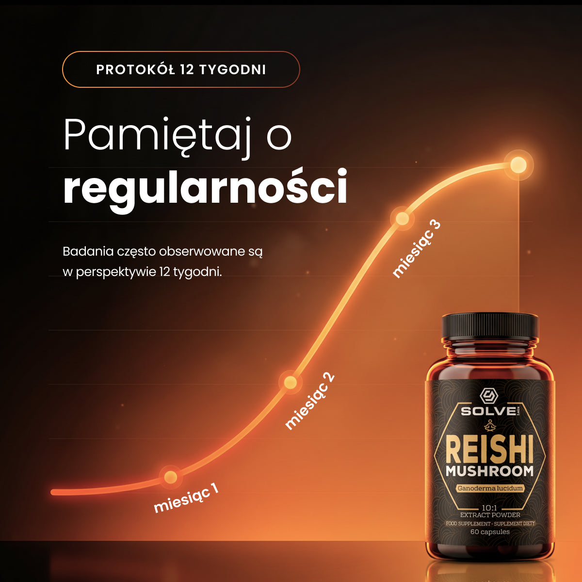 Reishi (Lakownica żółtawa) – Ekstrakt DER 10:1 | Kapsułki (60 kaps.) – zdjęcie 6