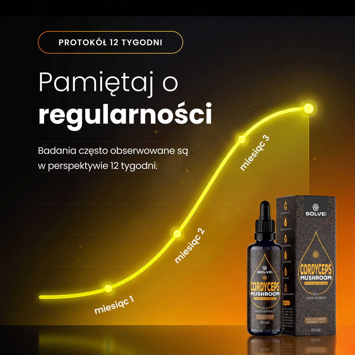 Cordyceps (Maczużnik chiński) – Ekstrakt DER 15:1 | Krople (60 ml) – zdjęcie 6