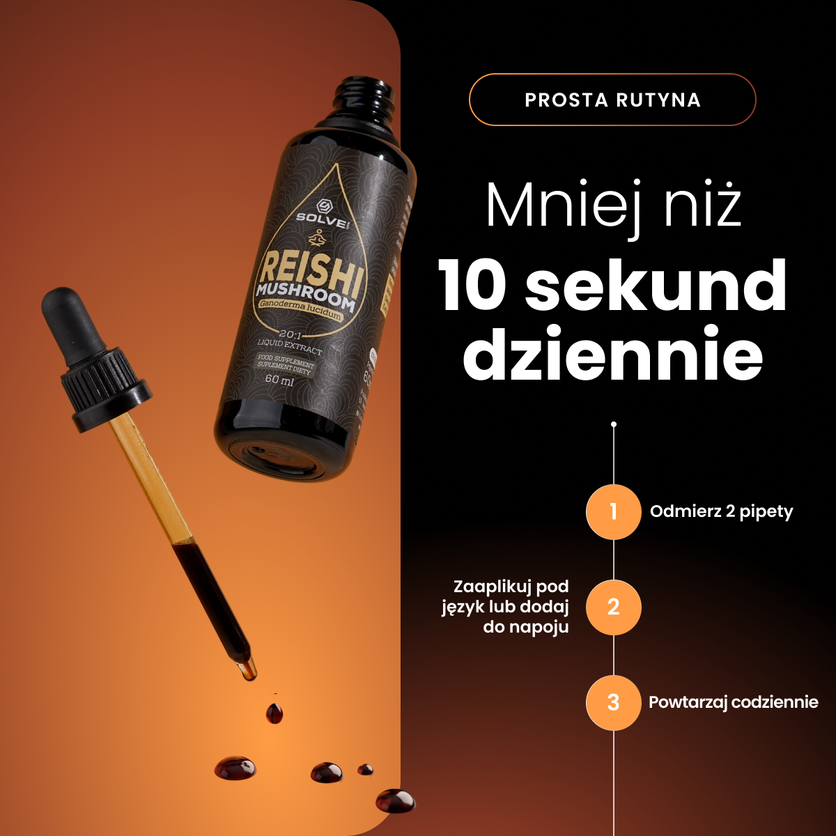 Reishi (Lakownica żółtawa) – Ekstrakt DER 20:1 | Krople (60 ml) – zdjęcie 7