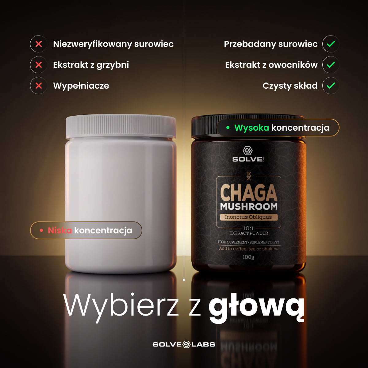 Chaga (Czaga, Błyskoporek podkorowy) – Ekstrakt DER 10:1 | Proszek – zdjęcie 12