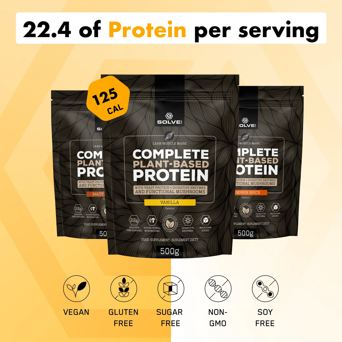 Complete Plant-based Protein – Wegańska odżywka białkowa, 500 g – zdjęcie 21