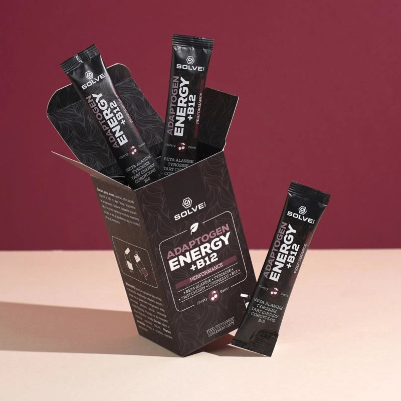 Adaptogen Energy + B12 – Napój dla sportowców w saszetkach – zdjęcie 4