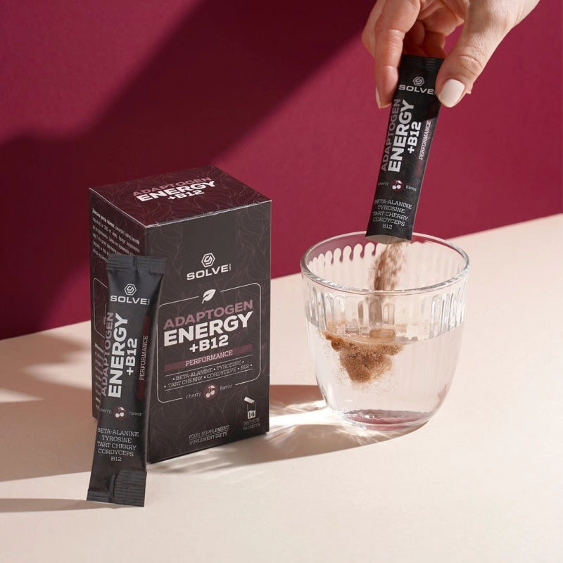 Adaptogen Energy + B12 – Napój dla sportowców w saszetkach – zdjęcie 3