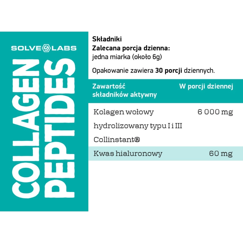 Collagen Peptides – Hydrolizowany kolagen wołowy w proszku, 180 g – zdjęcie 4