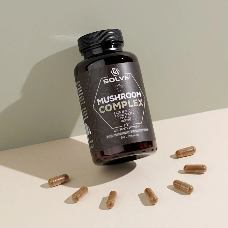 Mushroom Complex – Kompleks 4 grzybów funkcjonalnych, kapsułki – zdjęcie 3