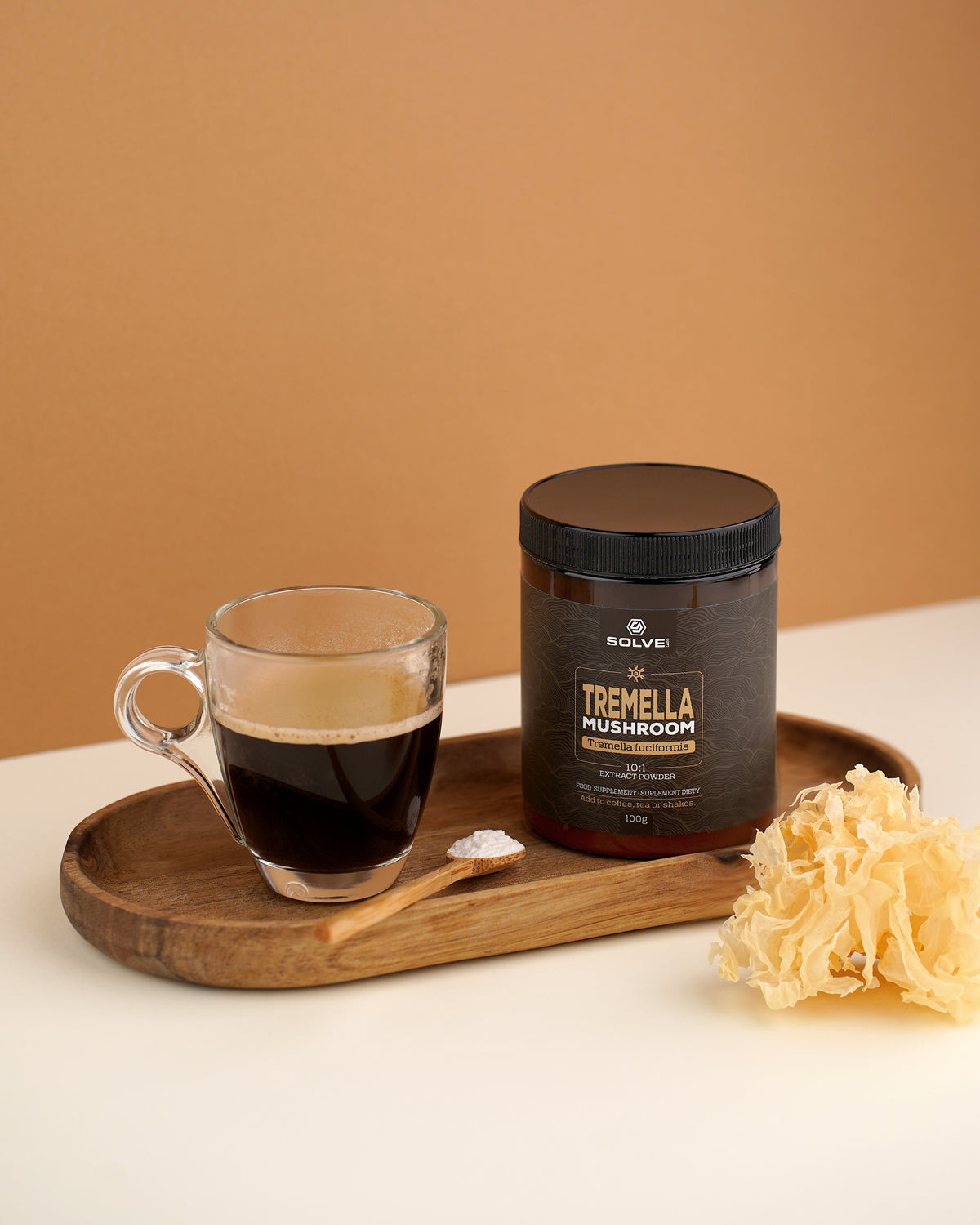 Tremella — proszek — zdjęcie lifestyle