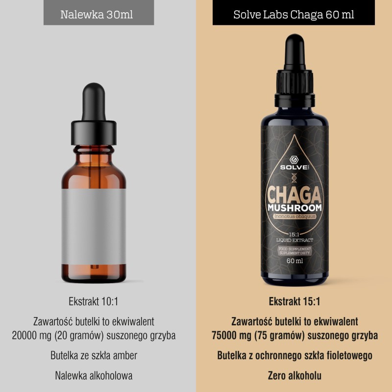 Błyskoporek podkorowy (Chaga) w kroplach 60ML