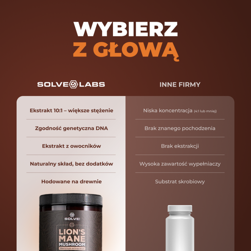 Soplówka Jeżowata (Lion's Mane) mushroom powder 10:1