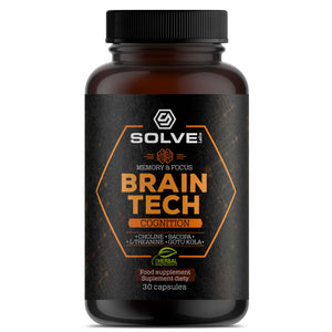 Brain Tech - nootropik z choliną, cynkiem i witaminą B6 - 30 kapsułek