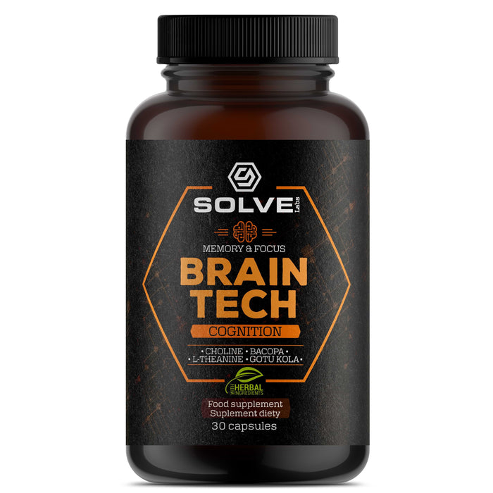 Brain Tech - nootropik z choliną, cynkiem i witaminą B6