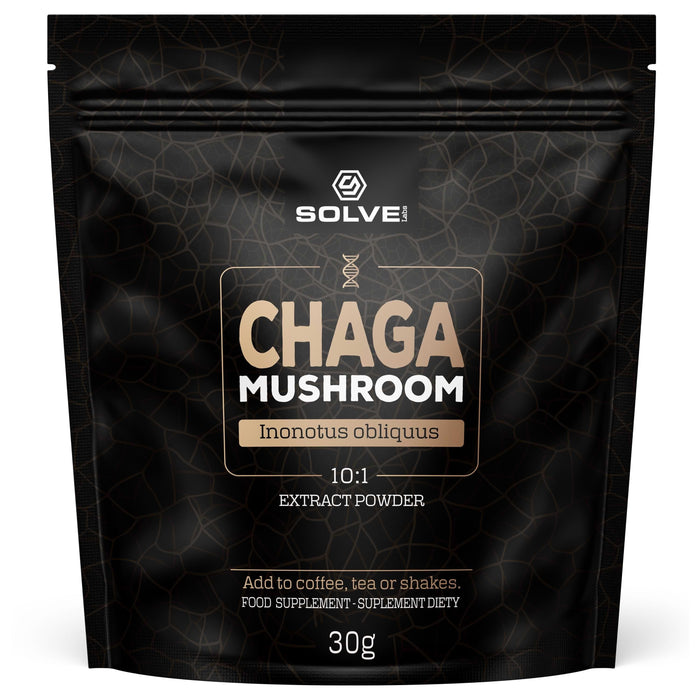Chaga (Czaga, Błyskoporek podkorowy) – Ekstrakt DER 10:1 | Proszek (30g / 50g / 100g)