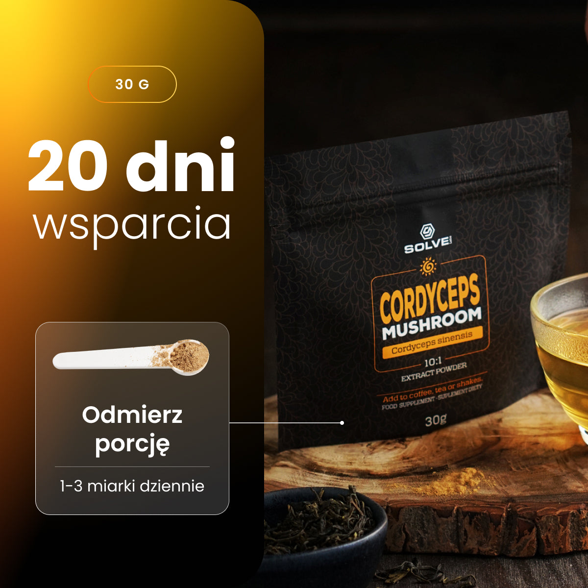 Cordyceps (Maczużnik chiński) – Ekstrakt DER 10:1 | Proszek – zdjęcie 6