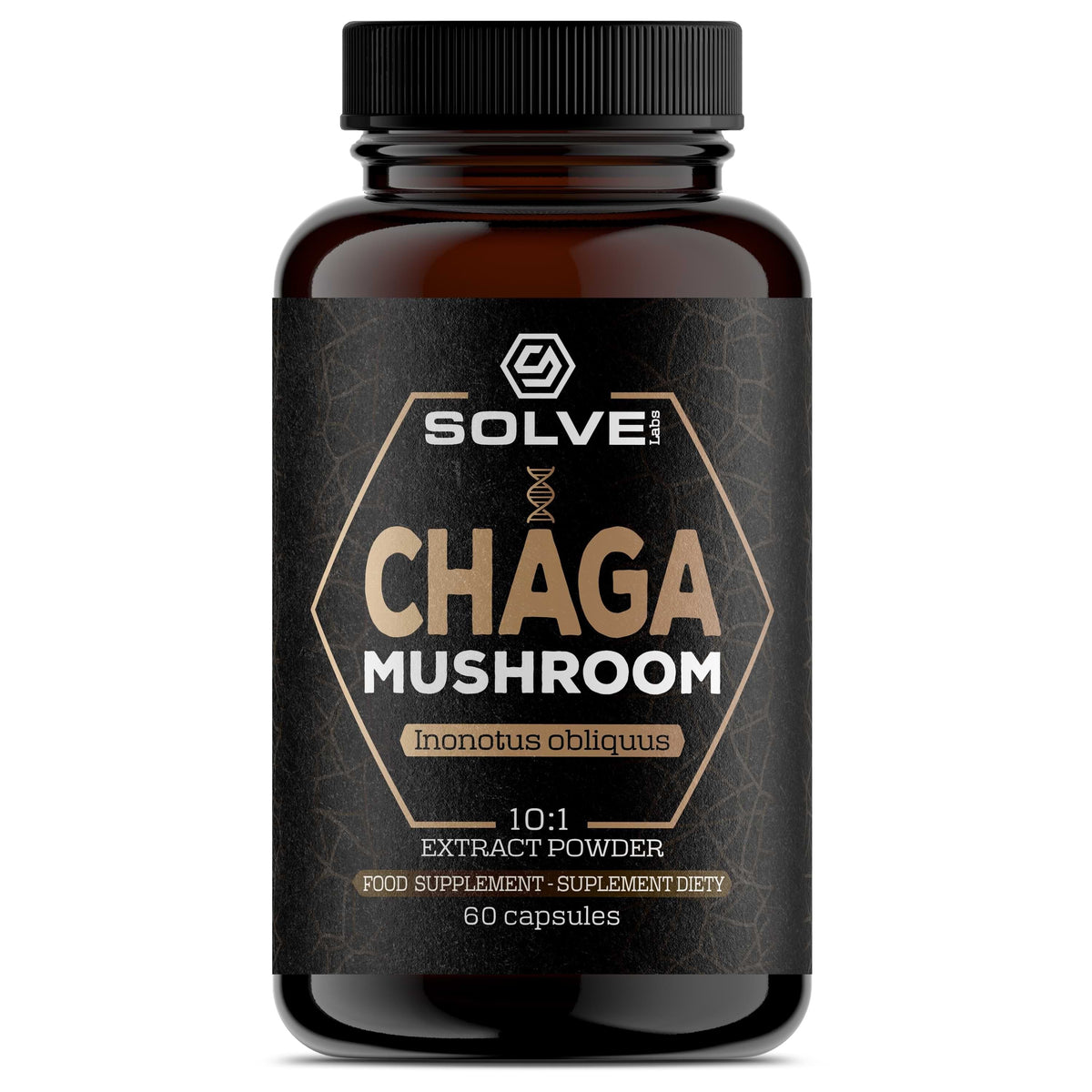 Chaga (Błyskoporek podkorowy) – Ekstrakt 10:1, 60 kapsułek