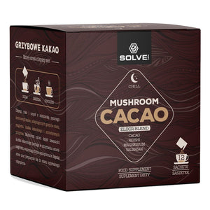 Kakao z grzybami Reishi i magnezem | Mushroom Cacao w saszetkach - 12 szt