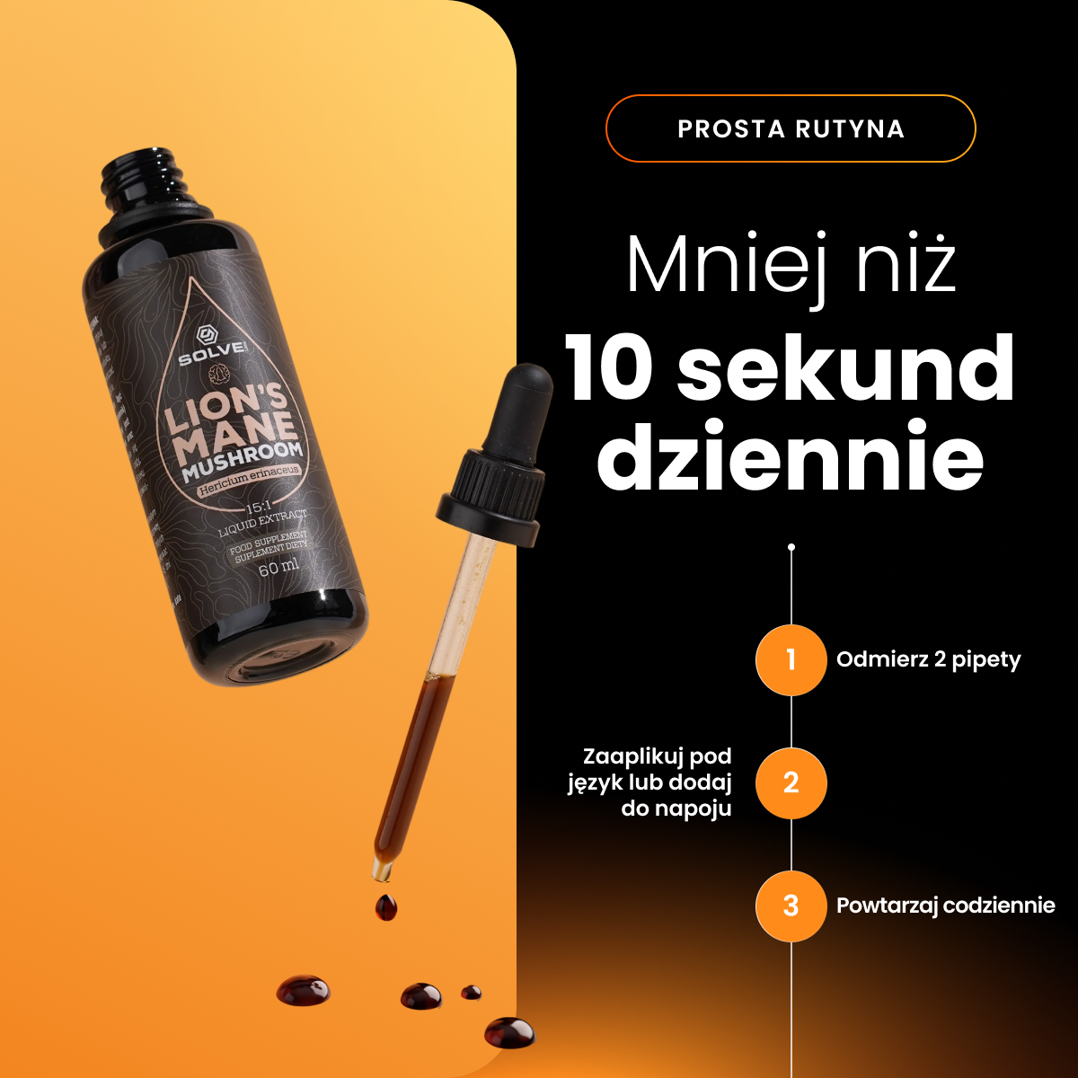 Soplówka Jeżowata (Lion's Mane) – Ekstrakt DER 15:1 | Krople (60 ml) – zdjęcie 7