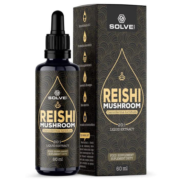 Reishi (Lakownica żółtawa) – Ekstrakt DER 20:1 | Krople (60 ml)