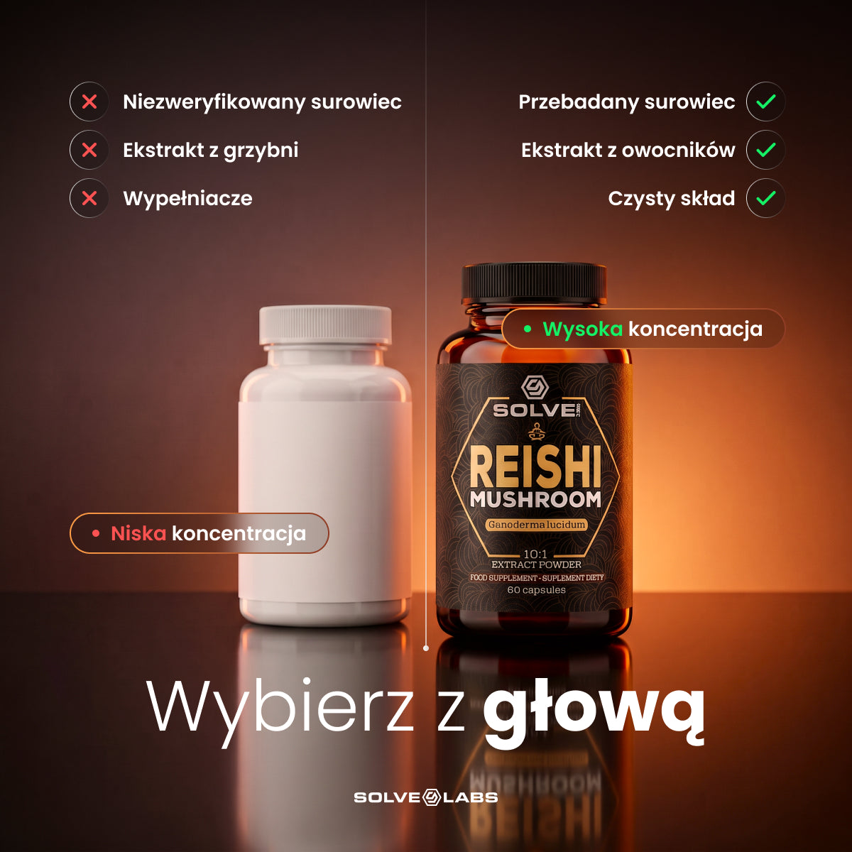 Reishi (Lakownica żółtawa) – Ekstrakt DER 10:1 | Kapsułki (60 kaps.) – zdjęcie 8