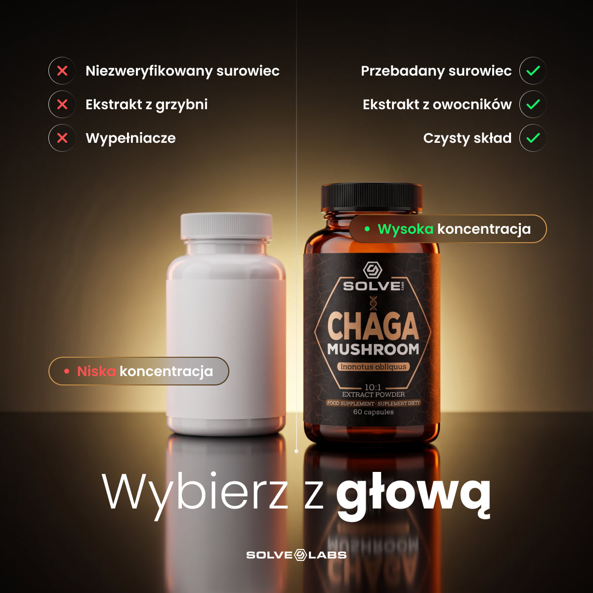 Chaga (Czaga, Błyskoporek podkorowy) – Ekstrakt DER 10:1 | Kapsułki – zdjęcie 5