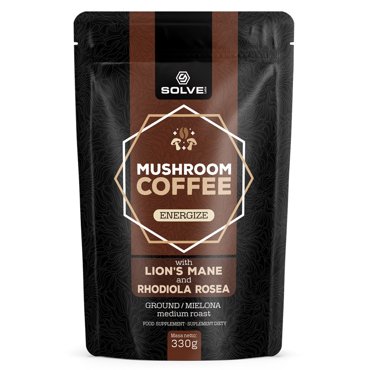 Mushroom Coffee 330g Lion's mane + Rhodiola