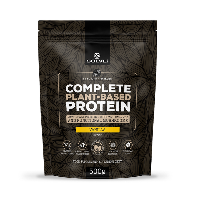 Complete Plant-based Protein – Wegańska odżywka białkowa z kompleksem enzymów trawiennych DigeZyme®, 500 g