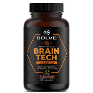 Brain Tech - nootropik z choliną, cynkiem i witaminą B6 - 60 kapsułek