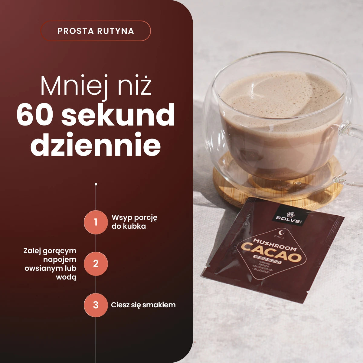 Mushroom Cacao — prosta rutyna