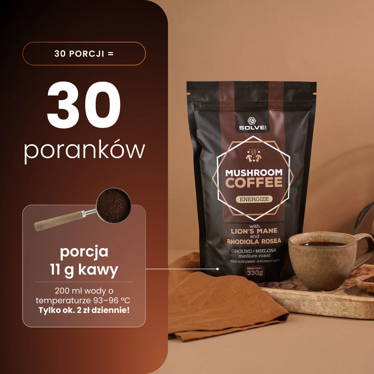 Mushroom Coffee FOCUS & ENERGY — 3
