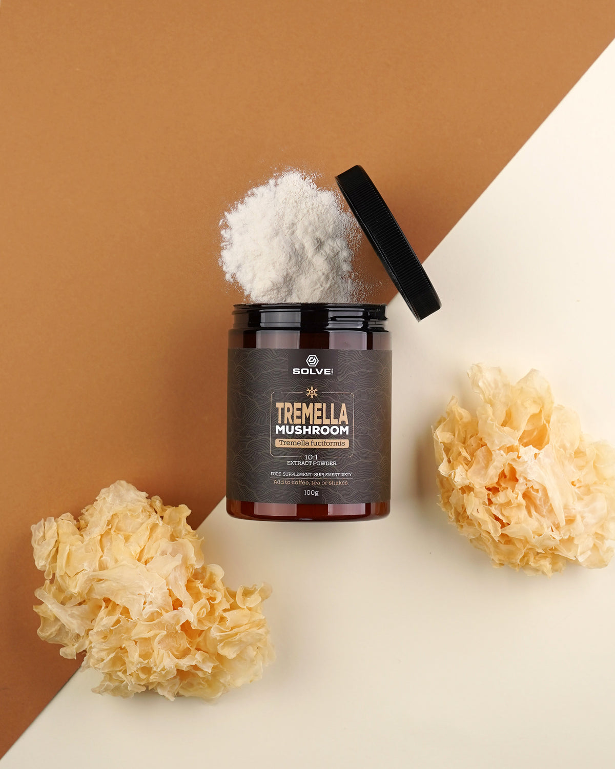 Tremella — proszek — zdjęcie lifestyle