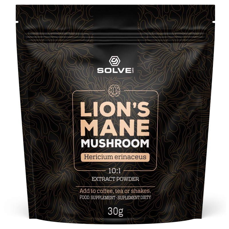 Lion's Mane (Soplówka jeżowata) 10:1 Mushroom Powder (Pojemność: 30g)